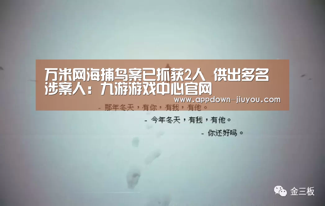 万米网海捕鸟案已抓获2人 供出多名涉案人:九游游戏中心官网(图4) 九游游戏平台官网
